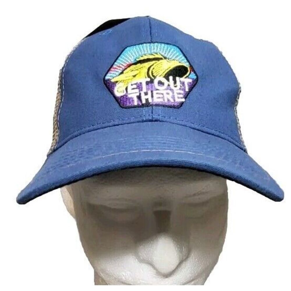 Get‎ Out There Fish Hat Adjustable Snapback Solaray Cap NWT